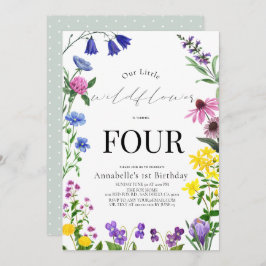 Invitación Aniversario del guión de Little Wildflower