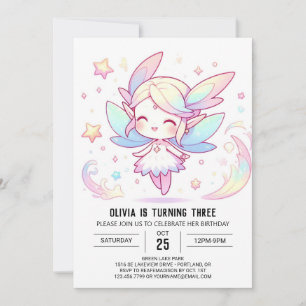 Invitación Aniversario del Hada de la Selva Cuta