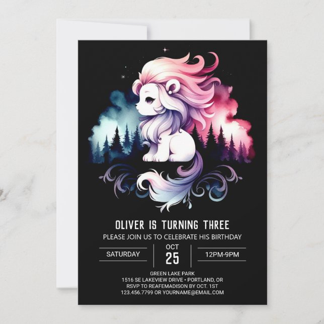 Invitación Aniversario del León Cuto Moderno (Anverso)
