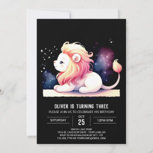 Invitación Aniversario del León Magnífico Elegante