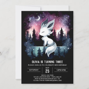 Invitación Aniversario del lobo de la selva simple