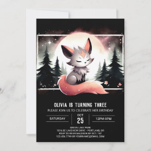 Invitación Aniversario del lobo de los niños encantados
