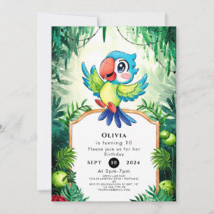 Invitación Aniversario del Loro Simple Encantado