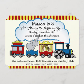 Invitación Aniversario del nacimiento de los niños del Circus