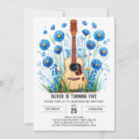 Aniversario del niño guitarrista de un músico enca
