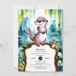Invitación Aniversario del Otter Pequeño y Alegre