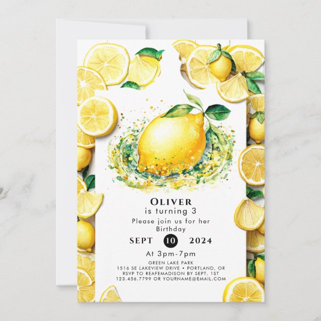 Invitación Aniversario del Pequeño Limón (Anverso)