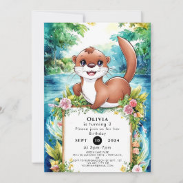 Invitación Aniversario del pequeño Otter