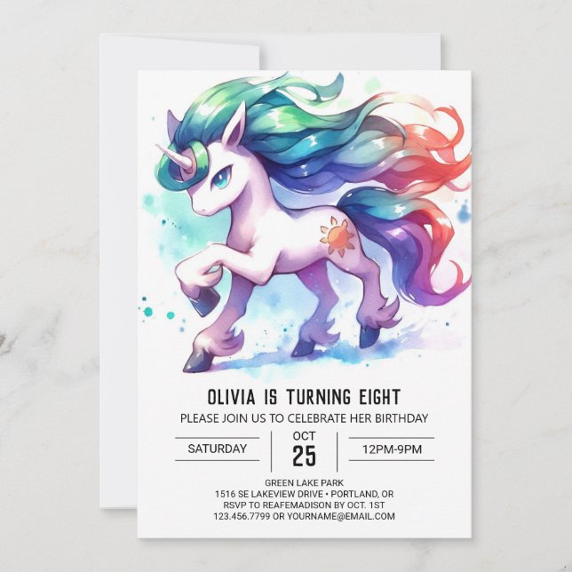 Invitación Aniversario del Personalizado de corral (Anverso)