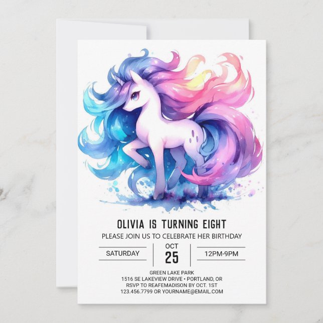 Invitación Aniversario del Personalizado de corral (Anverso)