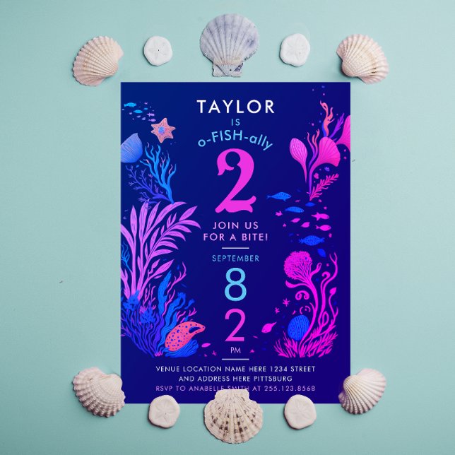 Invitación Aniversario del Pescado Azul Rosa Girona (Subido por el creador)