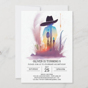Invitación Aniversario del Rodeo Occidental de Cowboy