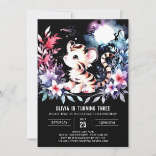 Invitación Aniversario del sueño del tigre encantado
