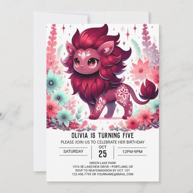 Invitación Aniversario digital de León con encanto (Anverso)