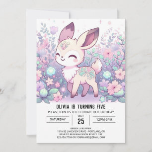 Invitación Aniversario digital de venados encantados