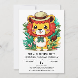 Invitación Aniversario digital del León Elegante y Encantado