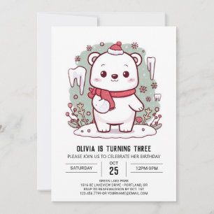 Invitación Aniversario digital del Oso Polar de Hielo Encanta