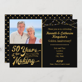 Invitación Aniversario dorado, 50 años en la creación