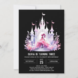 Invitación Aniversario elegante de la Reina Princesa