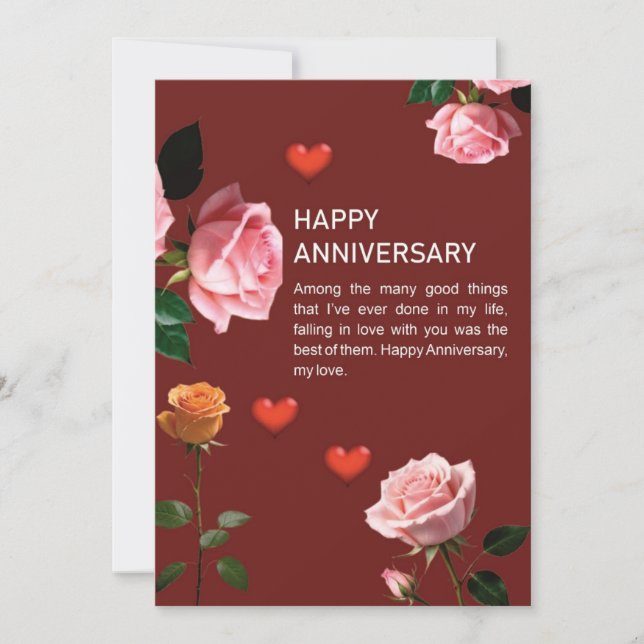 Invitación Aniversario feliz (Anverso)