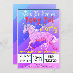 Invitación Aniversario II del Palomino del Arcoiris (arco iri