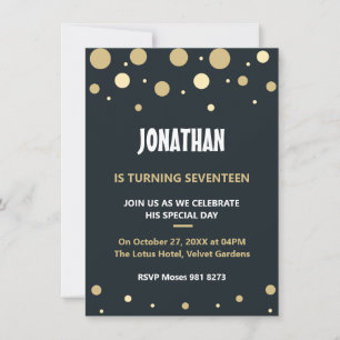 Invitación Aniversario lindo y personalizado