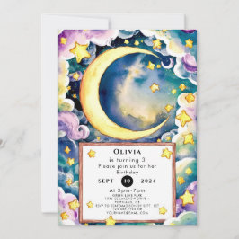 Invitación Aniversario mágico de la luna