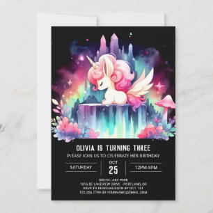 Invitación Aniversario moderno de la rutina de caballos