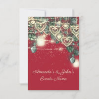 Aniversario Rojo de Oro de Madera Rústica boda