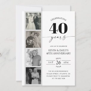Invitación Aniversario Tira de Película 40