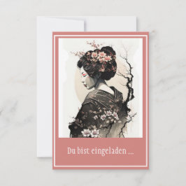 Invitación Anmutige japanische Geisha -