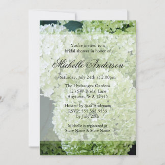 Invitación Annabelle Hydrangeas Ducha de novia