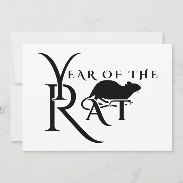Invitación Año de la rata (Anverso)