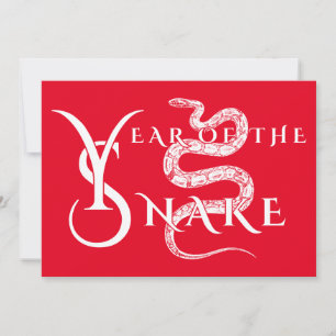 Invitación Año de la serpiente
