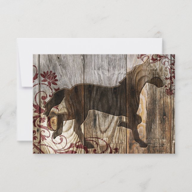 Invitación año del caballo de madera (Anverso)