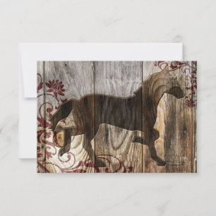 Invitación año del caballo de madera