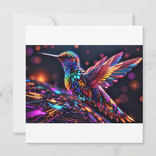 Invitación Año del Colibrí: Un viaje mensual (Anverso)