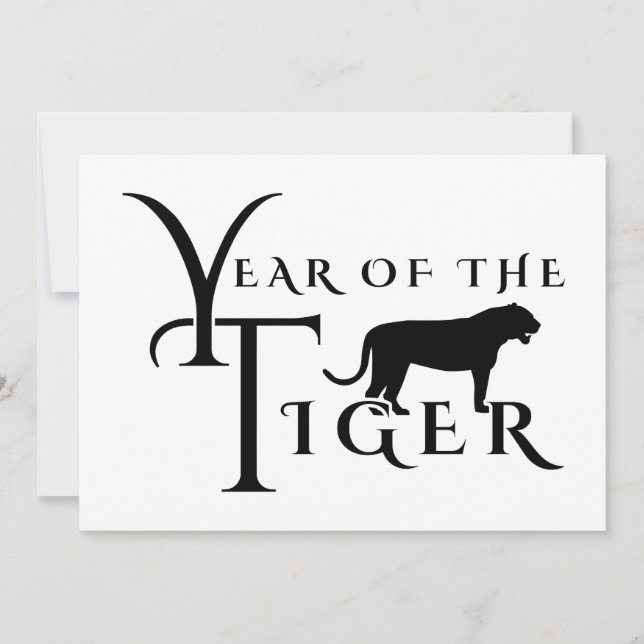 Invitación Año del tigre (Anverso)