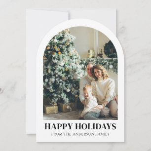 Invitación Año moderno en arte de vacaciones de Navidades de
