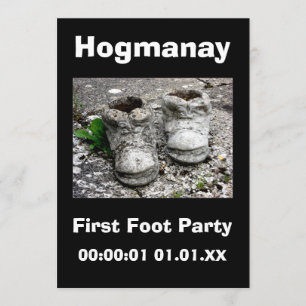 Invitación Año Nuevo Eve Escocia Hogmanay Fiesta 20xx