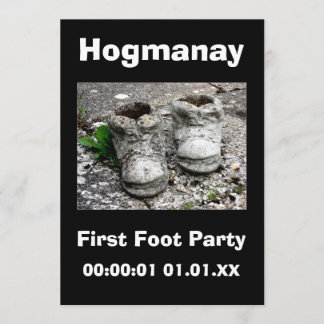 Invitación Año Nuevo Eve Escocia Hogmanay Fiesta 20xx