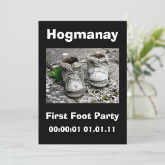 Invitación Año Nuevo Eve Fiesta escocés de Hogmanay