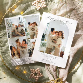 Invitación Año Nuevo Feliz Boho Moderno