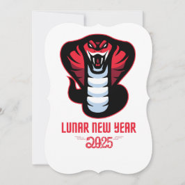 Invitación Año Nuevo Lunar 2025 De La Serpiente