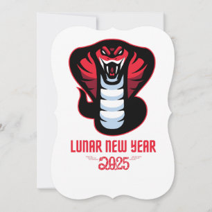 Invitación Año Nuevo Lunar 2025 De La Serpiente