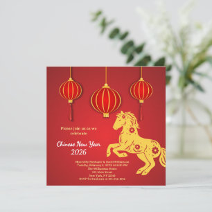 Invitación Año Nuevo Lunar 2026   Año del caballo