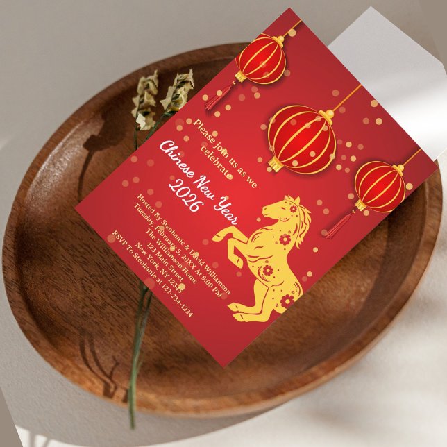 Invitación Año Nuevo Lunar 2026 | Año del caballo (Subido por el creador)