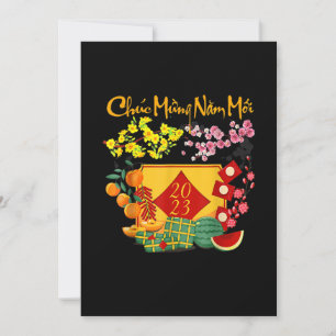 Invitación Año Nuevo Lunar Vietnamita - Decoración de Tet 202