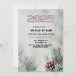Invitación Año personalizado de Año Nuevo 2025
