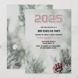 Invitación Año personalizado de Año Nuevo 2025